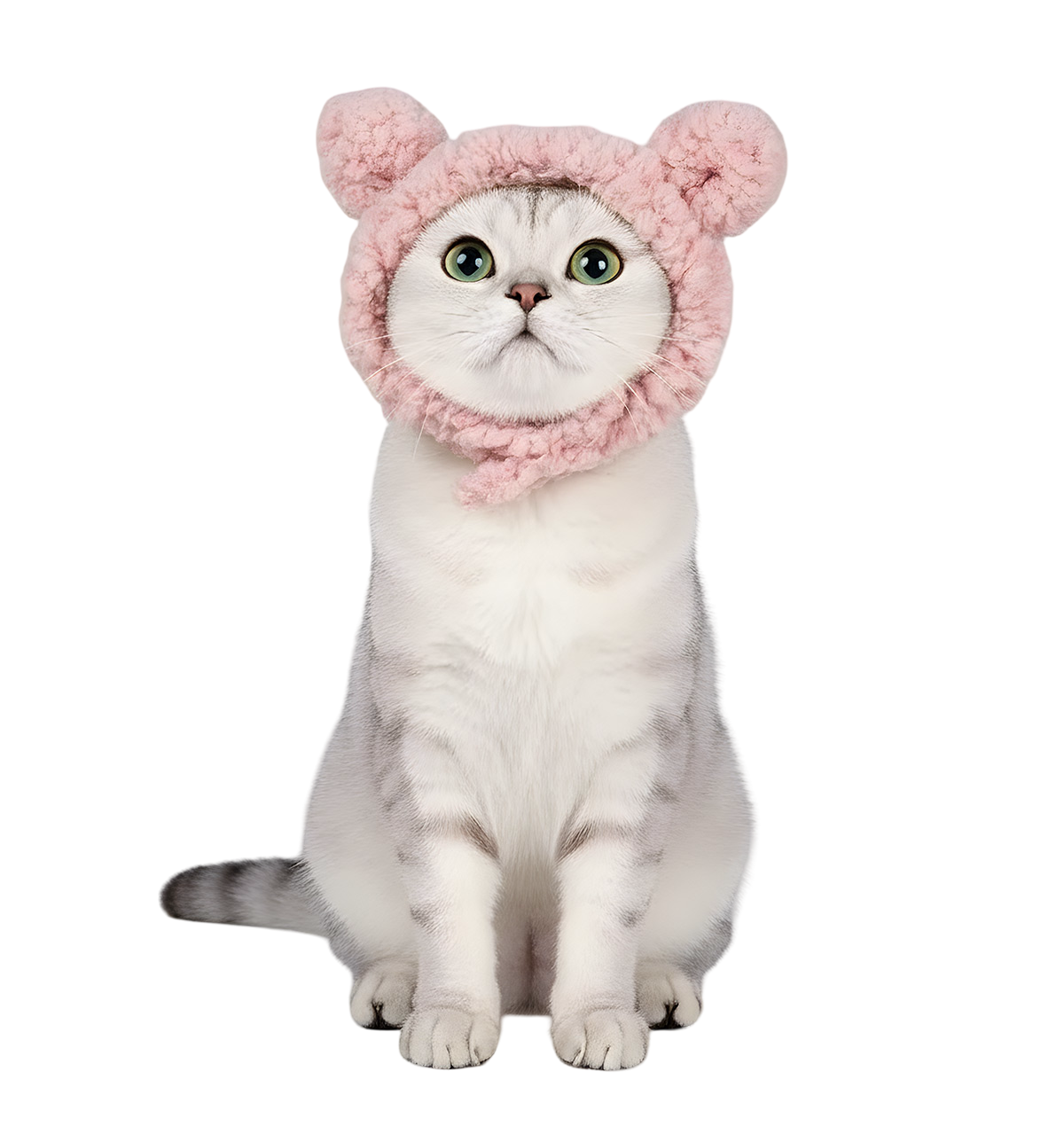 Miso-Pink Bear Hood