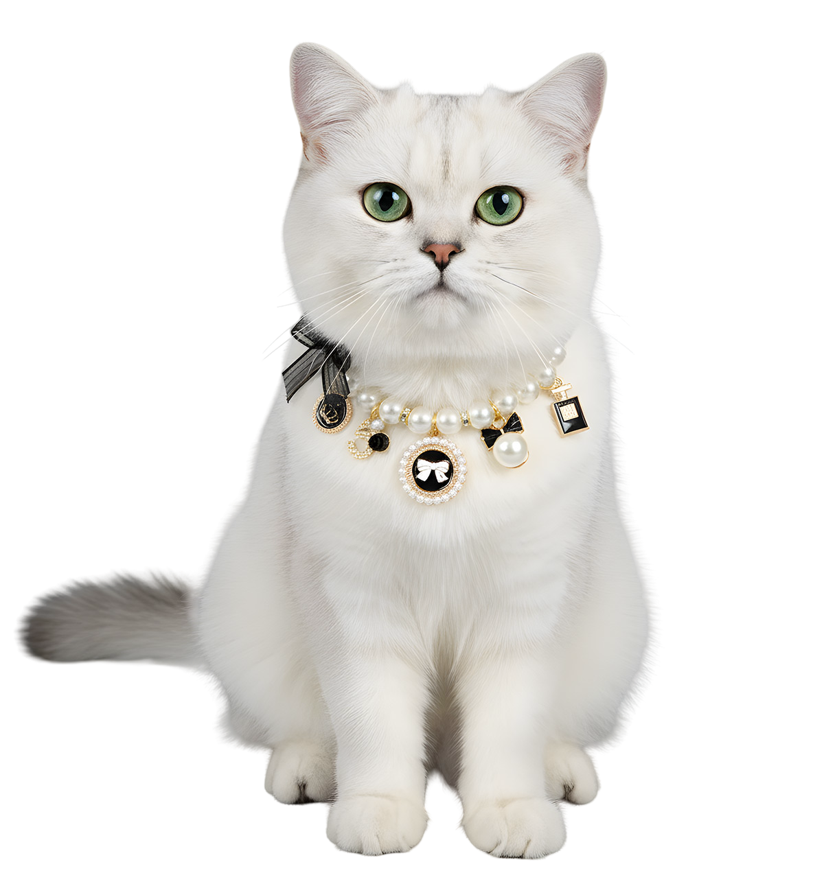Aria-Pearl Charm Collar
