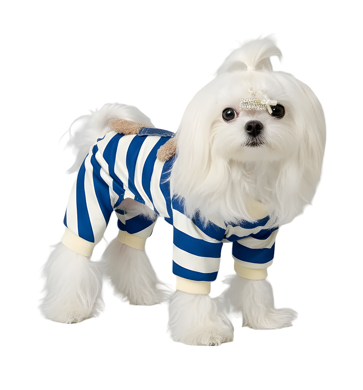 Miki-Stripe Pup Suit