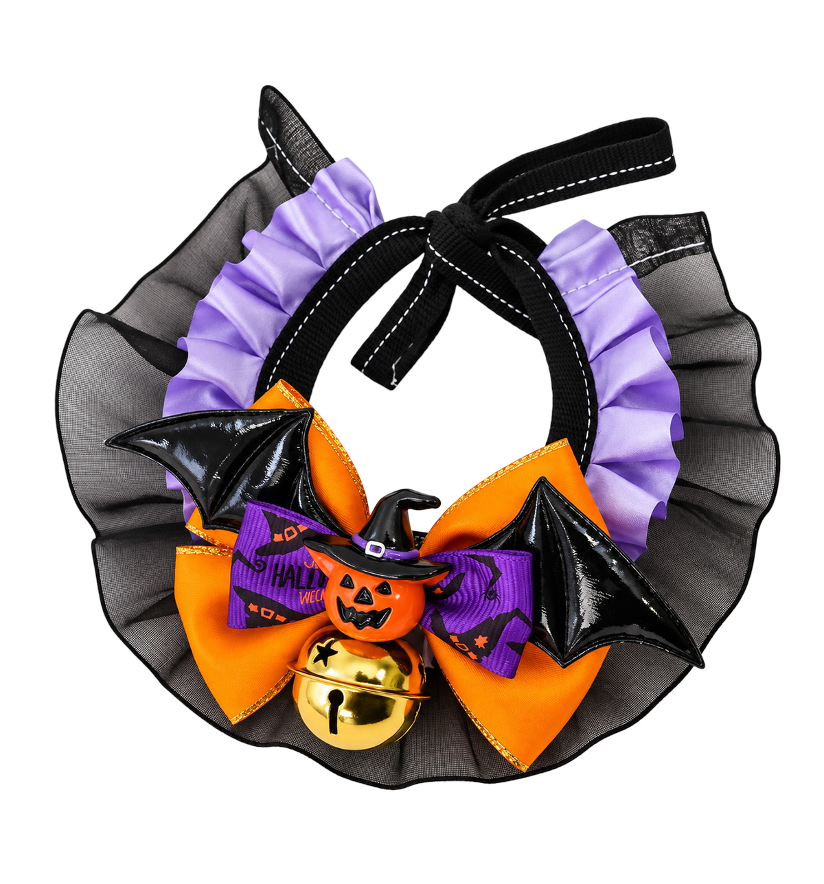 Witch Bow Pet Collar