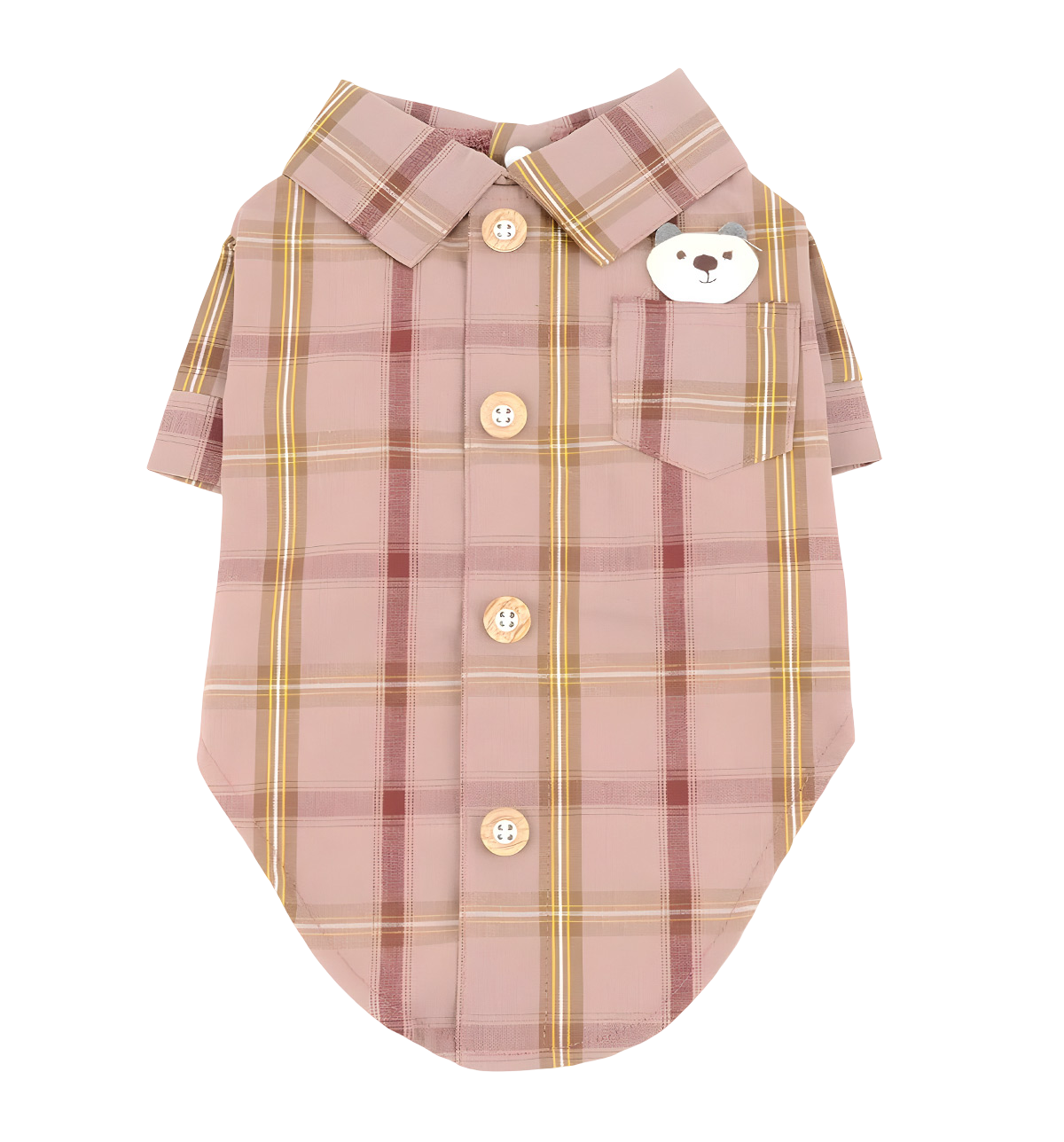 Rex-Plaid Dog Shirt