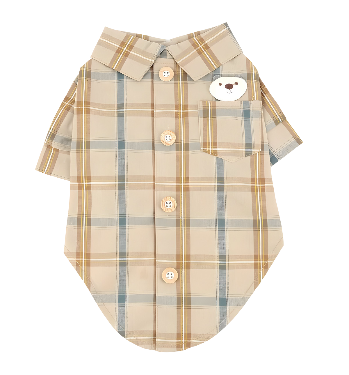 Rex-Plaid Dog Shirt