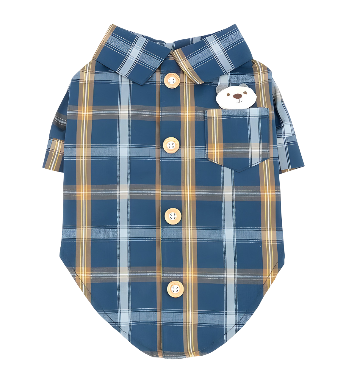 Rex-Plaid Dog Shirt