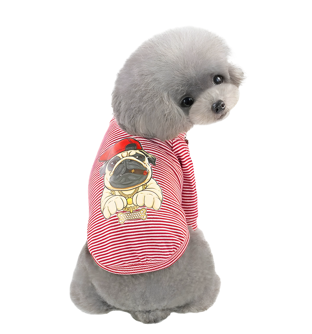 Mimi-Striped Pet Tee