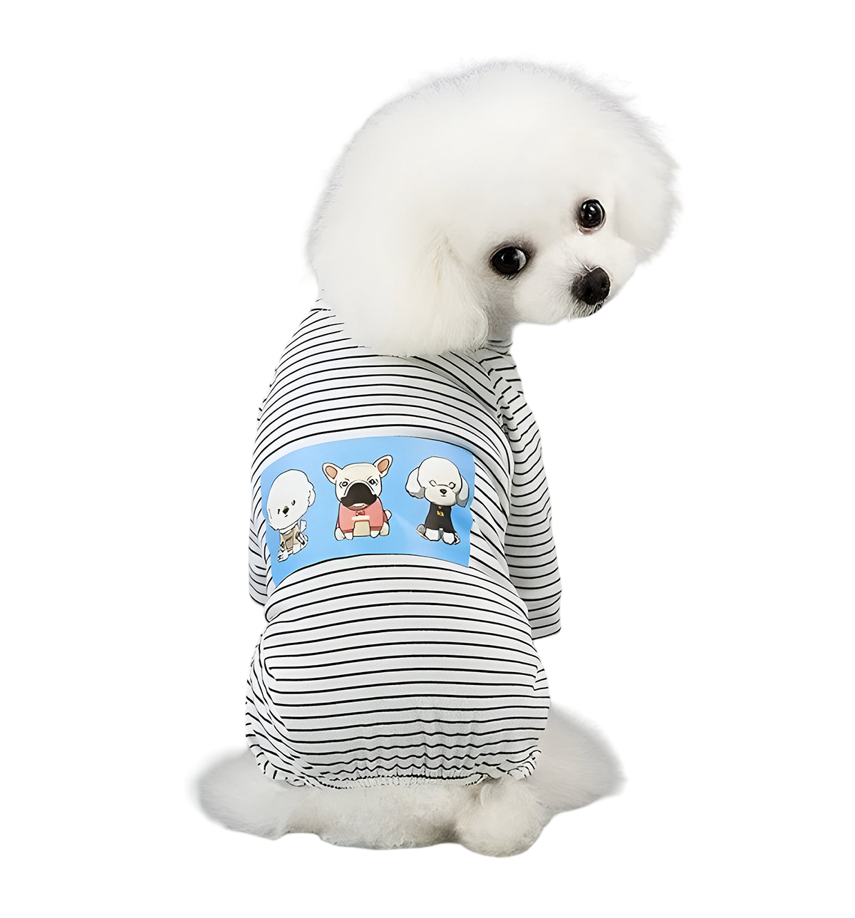 Mimi-Striped Pet Tee