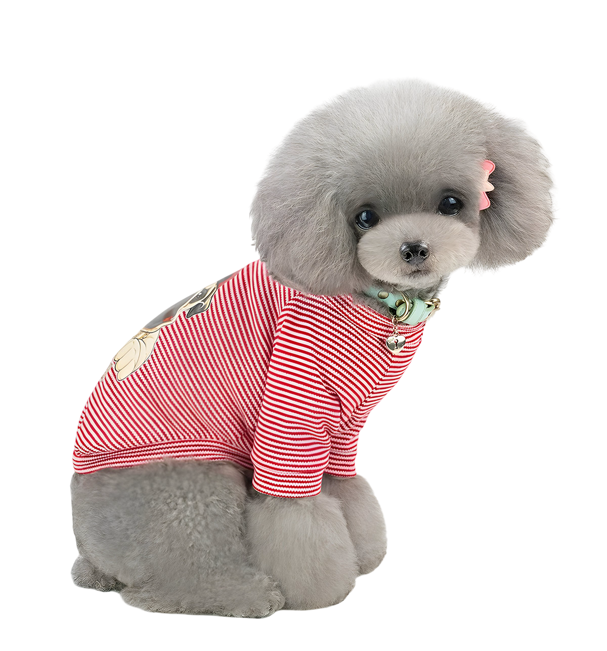 Mimi-Striped Pet Tee