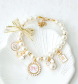 Aria-Pearl Charm Collar
