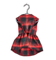 Luna-Plaid Bow Dress