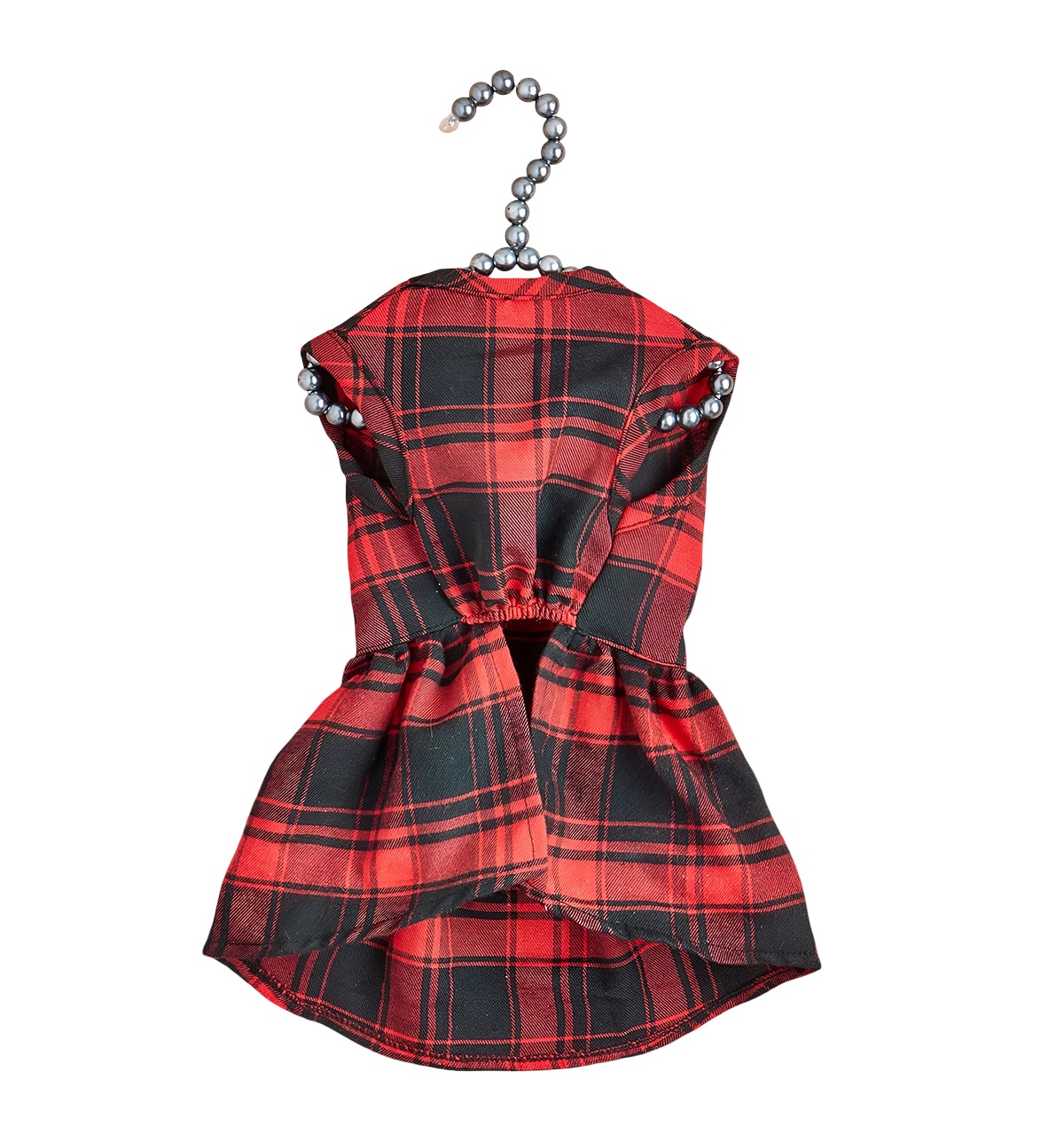 Luna-Plaid Bow Dress