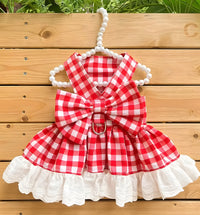 Lina-Gingham Pet Dress