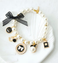 Aria-Pearl Charm Collar