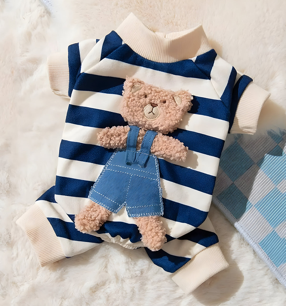 Miki-Stripe Pup Suit