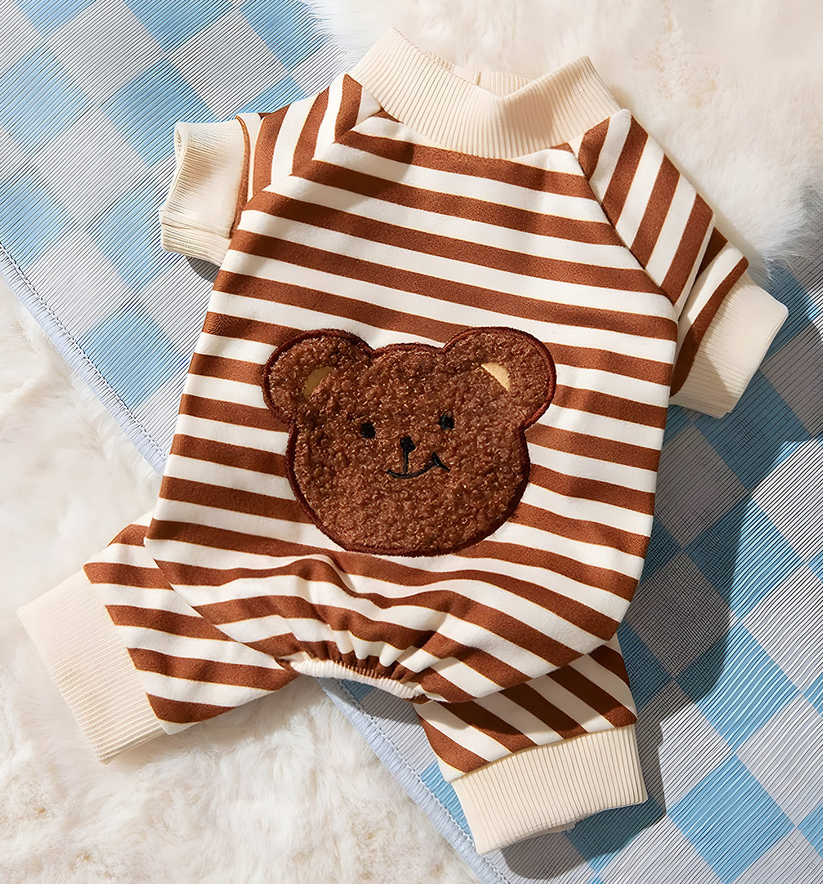 Miki-Stripe Pup Suit