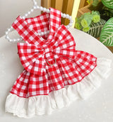 Lina-Gingham Pet Dress