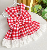 Lina-Gingham Pet Dress